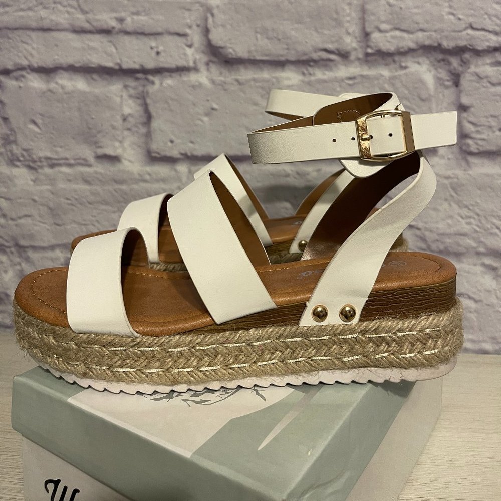 White Platform Sandals